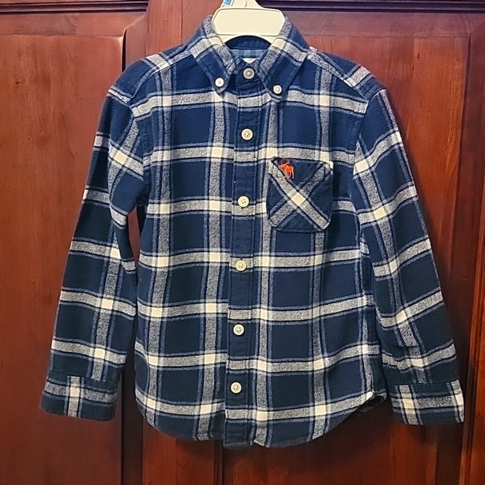 Abercrombie Child's Flannel Shirt Size 3/4